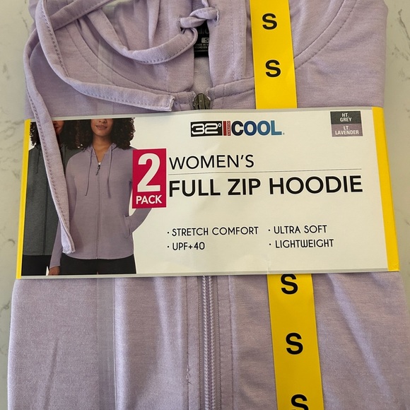 NWT 32 Degrees Ladies' 2-pack Lightweight Hoody with UPF 40+ - Picture 5 of 5